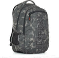 Mochila escolar Explore Camouflage para secundaria y bachillerato, gris, con bolsillo para botella de agua.