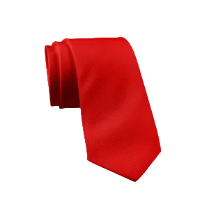 Corbata Miliari Color puro Rojo